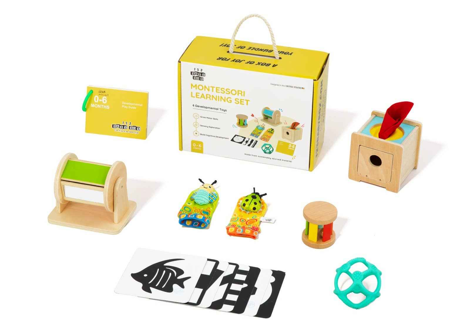 0-6 Months Montessori Educational Box - 123 Baby Box - Glee Garden