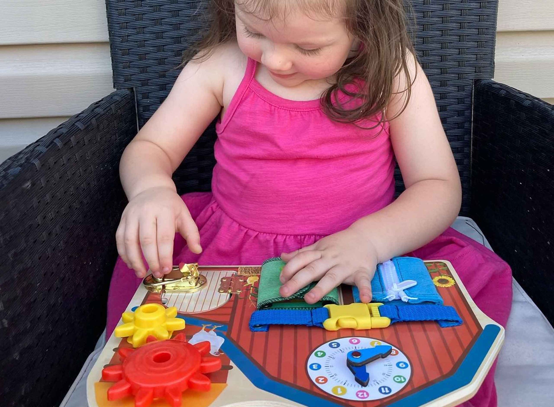 Brilliant Baby Farm Busy Board - Little Hippo Books - Glee Garden