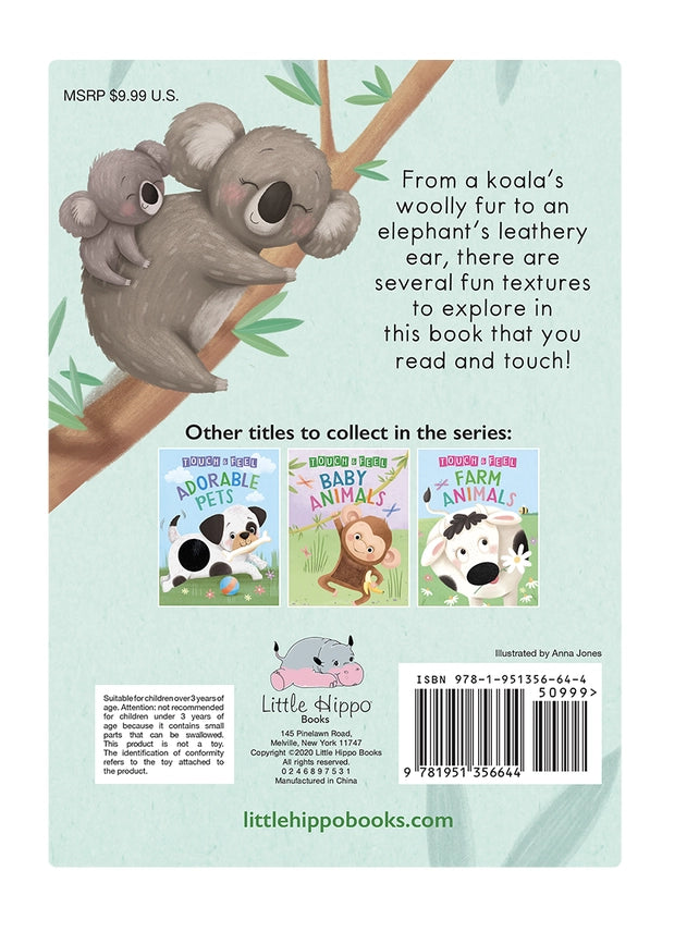 Wild Animals: A Touch and Feel Book - Little Hippo Books - Glee Garden