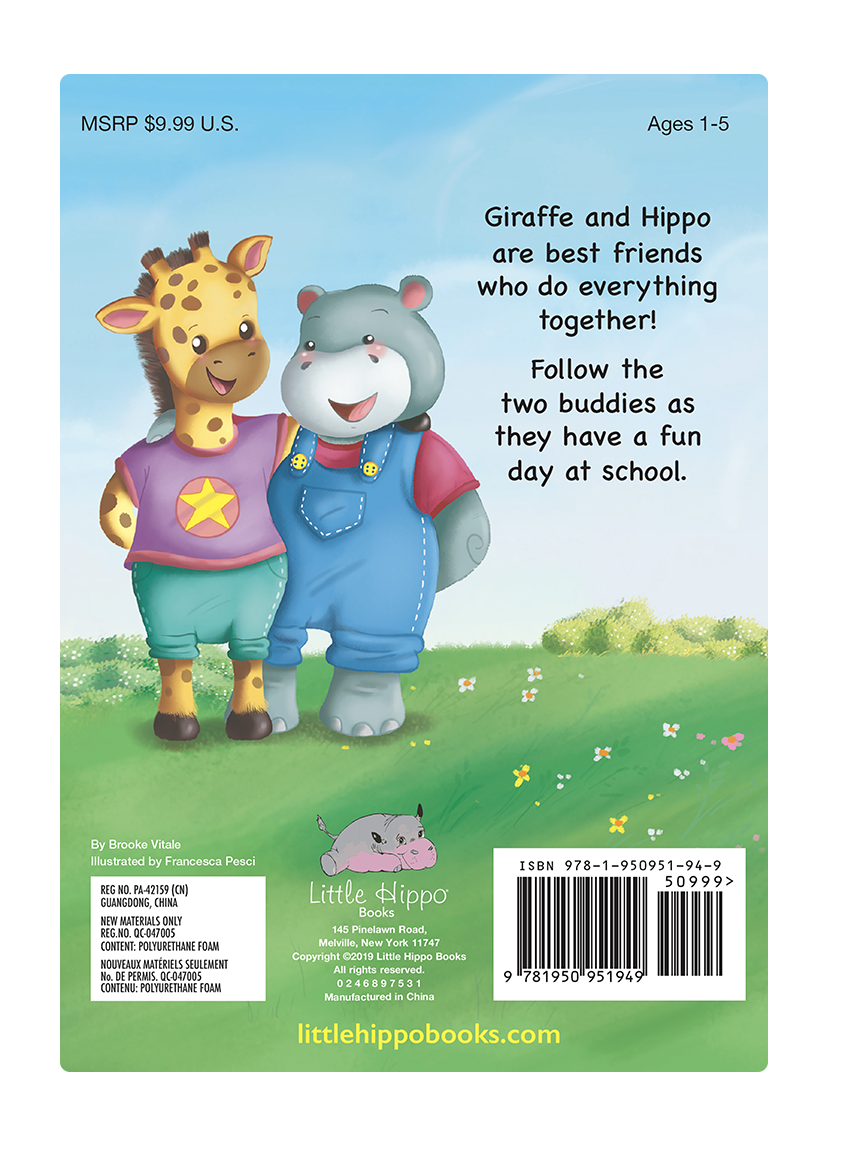 Little Hippo Books - My Best Friend- Children's Padded Board Book