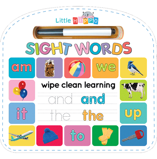Write & Wipe Sight Words - Little Hippo Books - Glee Garden