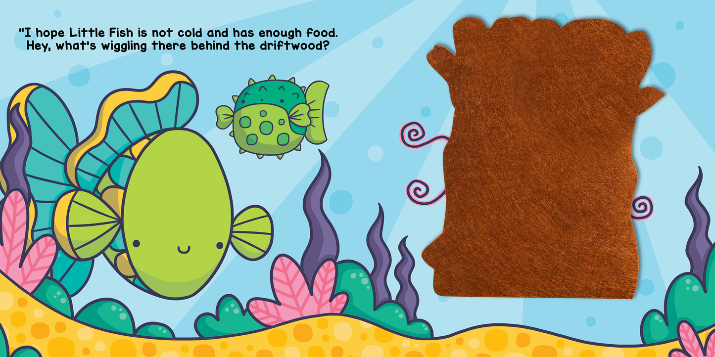 Little Hippo Books - Peek and Seek- In the Ocean -With Lift-the-Flap Felt Pieces