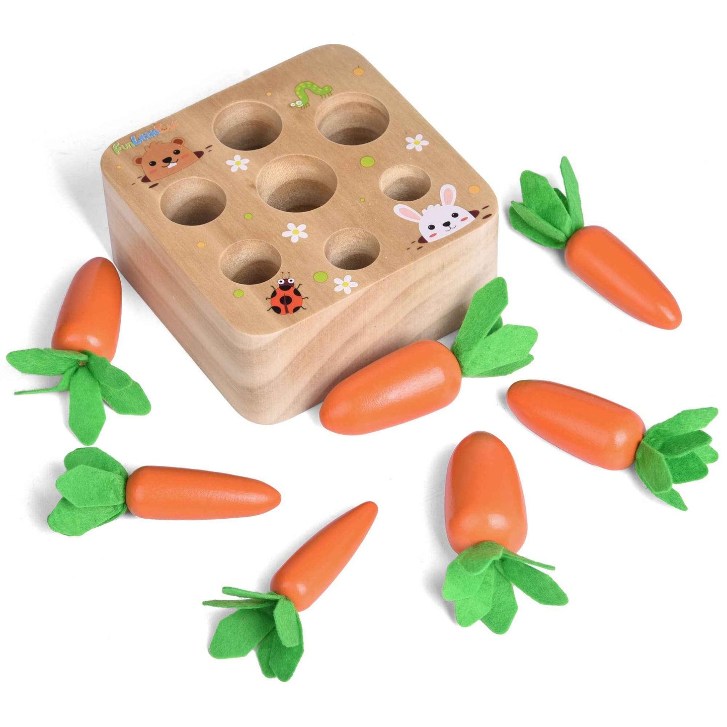 Toys Carrots Harvest Shape Size Sorting - Fun Little Toys - Glee Garden