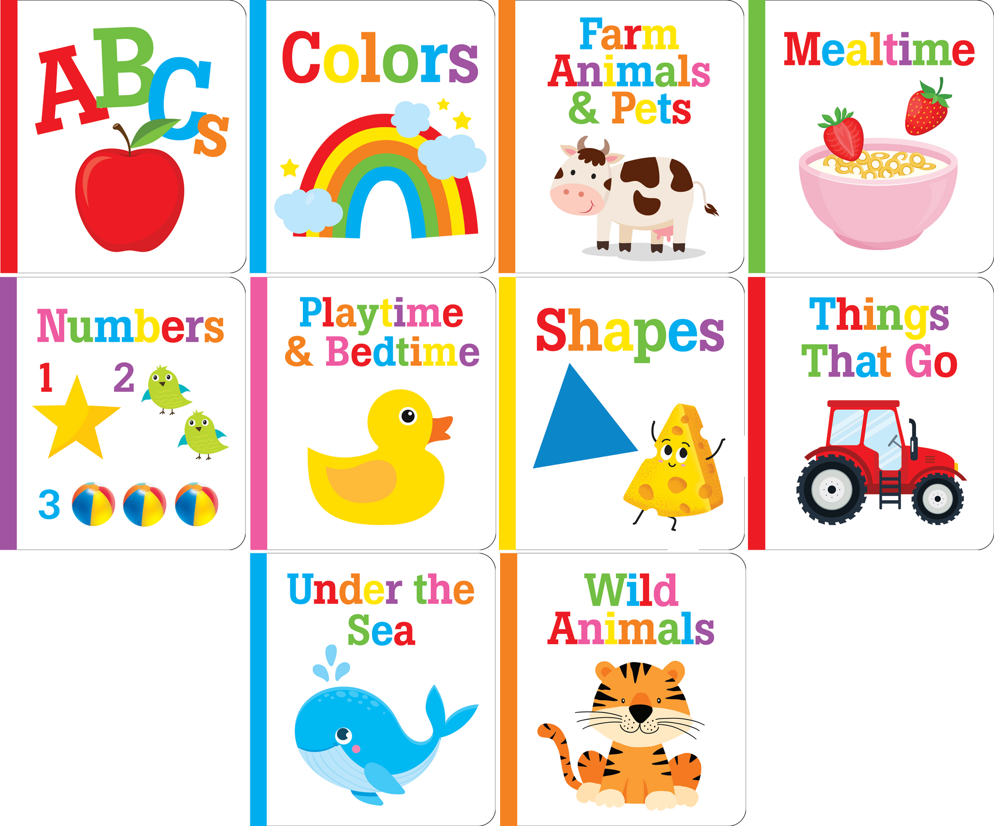 My Little Library (Set of 10 Board Books) - Peter Pauper Press - Glee Garden