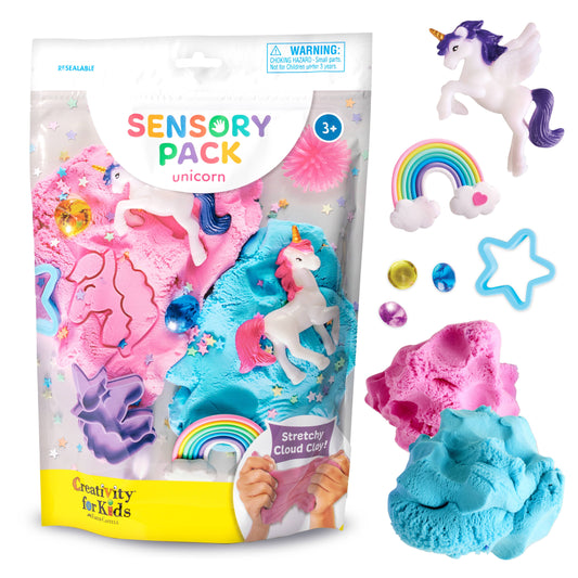 Faber-Castell / Creativity for Kids - Sensory Pack Unicorn On the Go Play Set for Kids