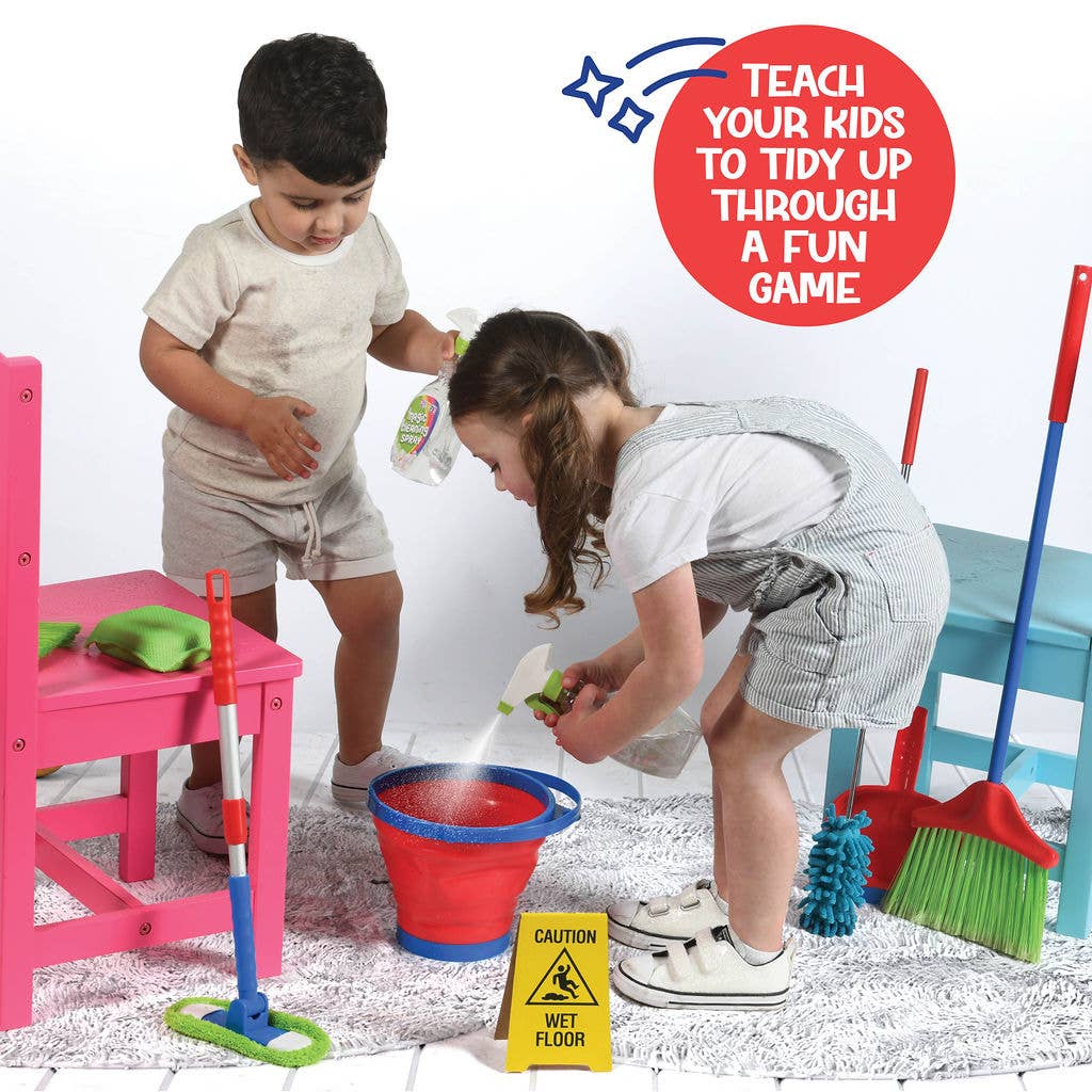 Play22 - 12-Piece Kids Cleaning Set - Toy Housekeeping Fun