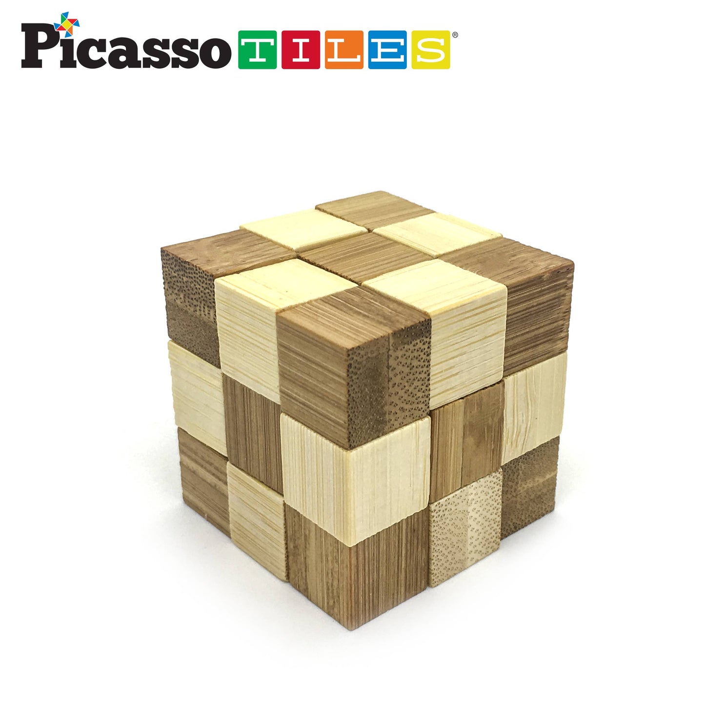 PicassoTiles - PicassoTiles 8PK Wooden Logic Puzzle