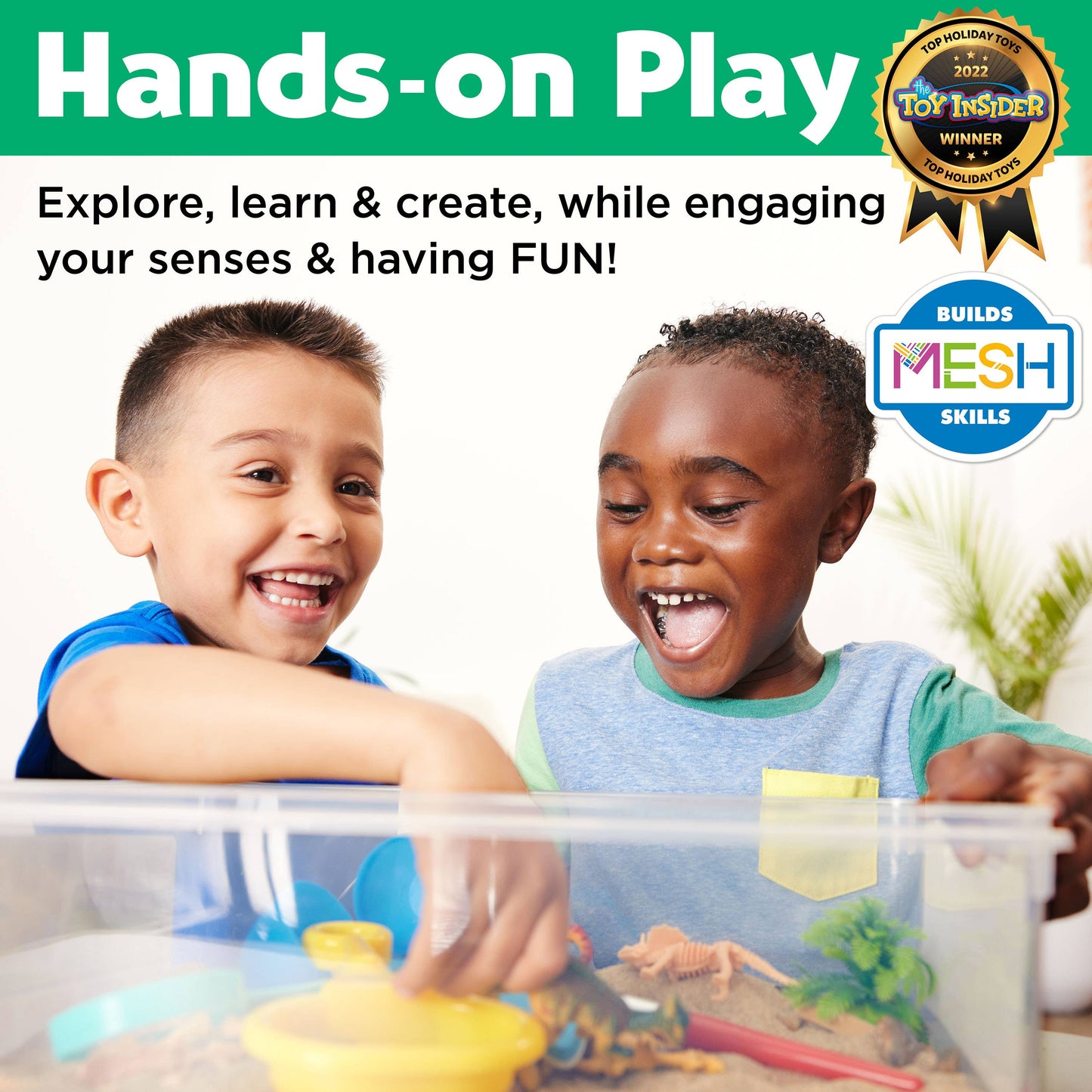Faber-Castell / Creativity for Kids - Sensory Bin Dinosaur Dig Activity Bin for Kids
