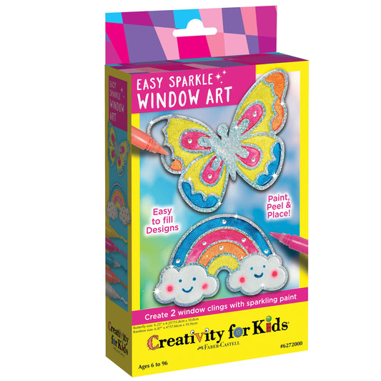 Faber-Castell / Creativity for Kids - Easy Sparkle Window Art Mini Kit Craft Kit for Kids