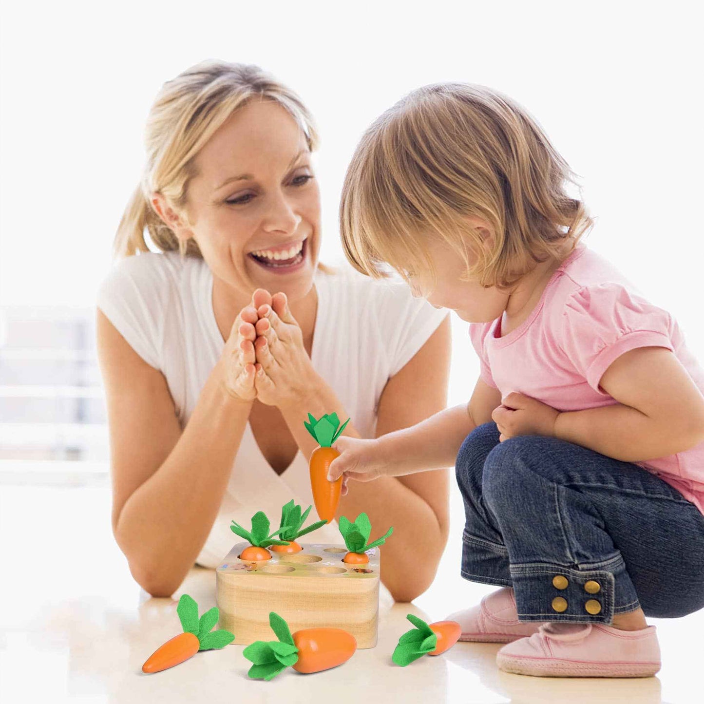 Toys Carrots Harvest Shape Size Sorting - Fun Little Toys - Glee Garden