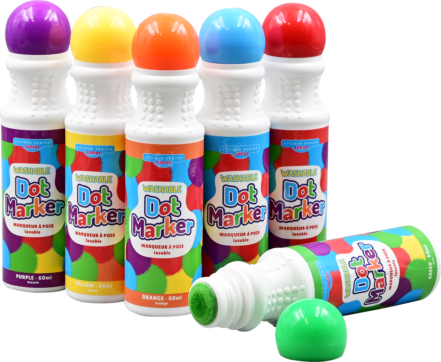Peter Pauper Press - Studio Series Junior Washable Dot Markers (Set of 6) - Peter Pauper Press - Glee Garden
