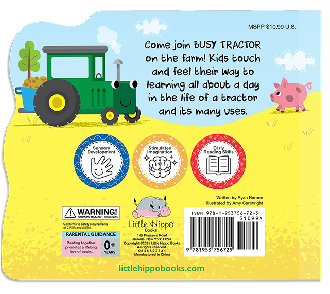 Busy Tractor - Little Hippo Books - Glee Garden