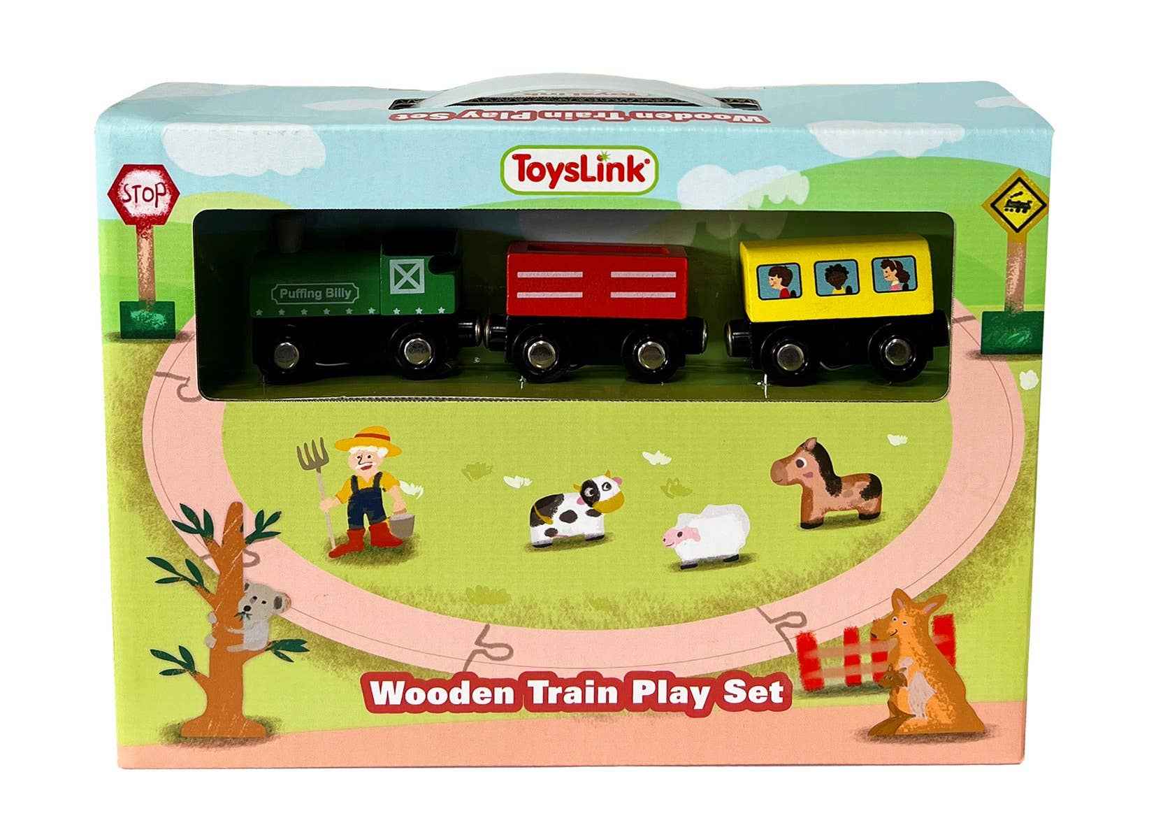 Wooden Magnetic Train Play Set - ToysLink - Glee Garden