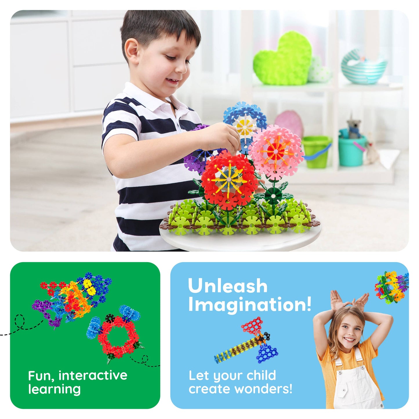 PicassoTiles - PicassoTiles 600pc Building Interlocking Chips