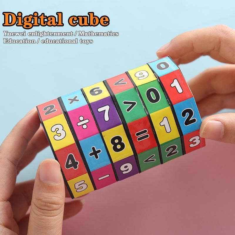 Educational toys for early teaching arithmetic: One digital cube - KiddieKickz - Glee Garden