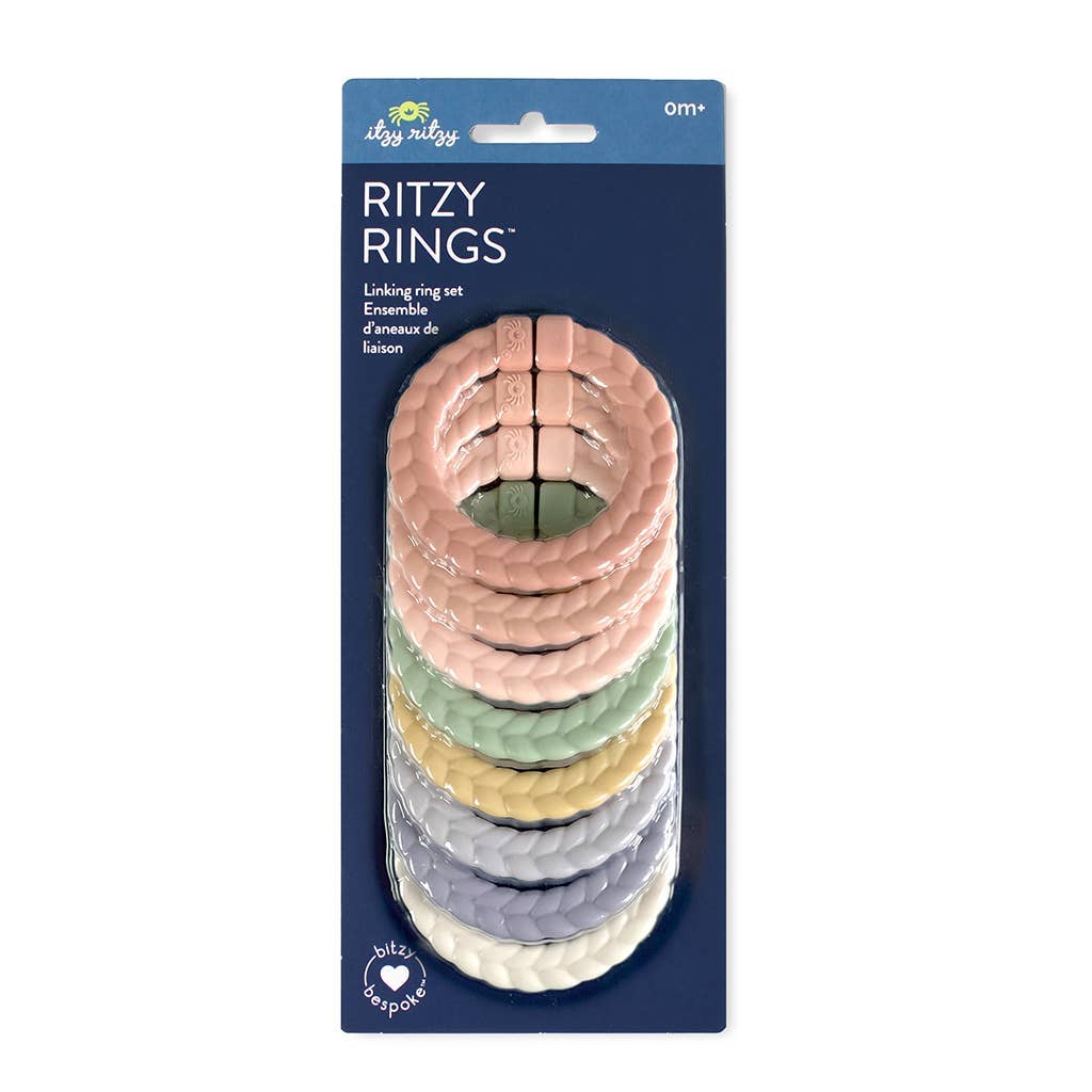 Itzy Ritzy Canada - Bitzy Bespoke Itzy Rings™ Linking Ring Set: Rainbow