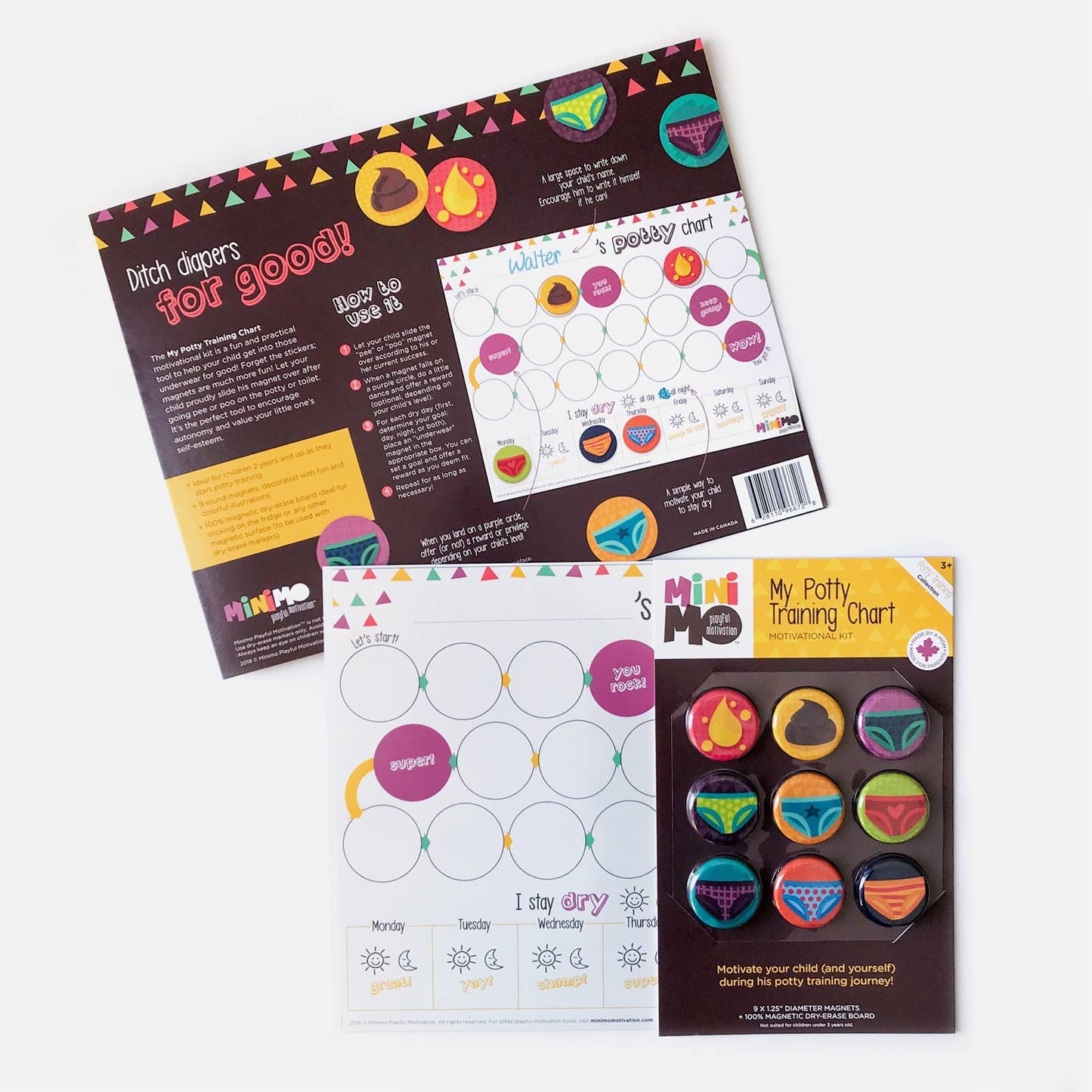 Minimo Playful Motivation - My Potty Training Chart