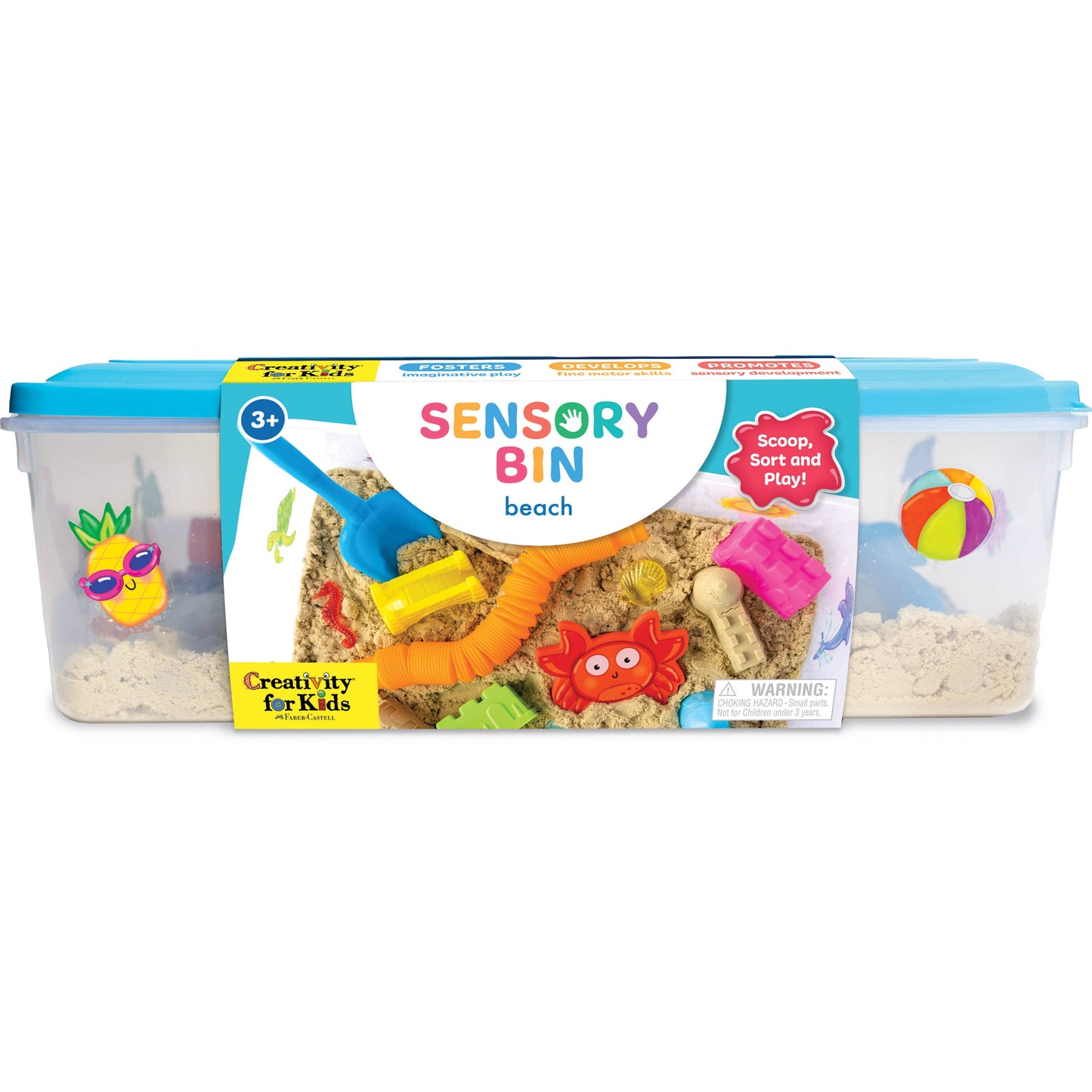 Faber-Castell / Creativity for Kids - Sensory Bin Beach Activity Bin for Kids