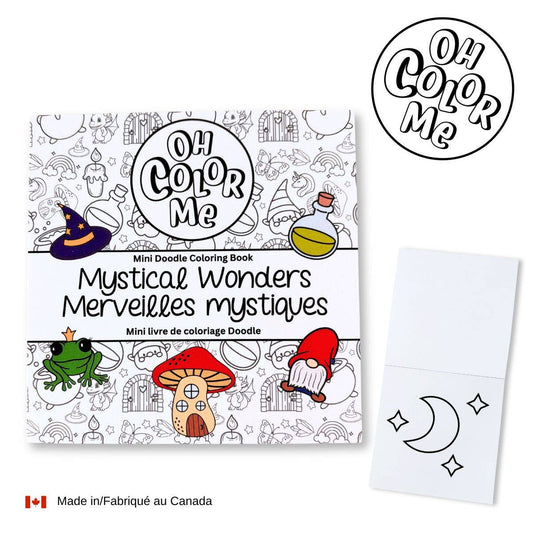 Mini Coloring Book Mystical Wonders, 4"x4" - Oh Color Me - Glee Garden