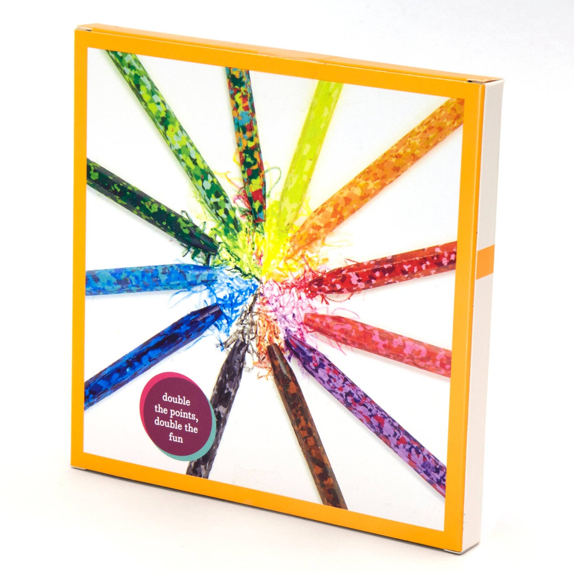Confetti Crayons Set - 12 Double Pointed Pieces - Kid Made Modern - Glee Garden