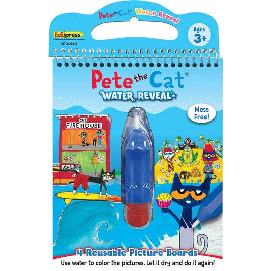 Pete the Cat Mess-Free Water Reveal Educational Coloring Book - Teacher Created Resources - Glee Garden