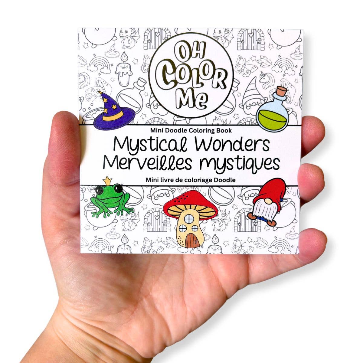 Mini Coloring Book Mystical Wonders, 4"x4" - Oh Color Me - Glee Garden