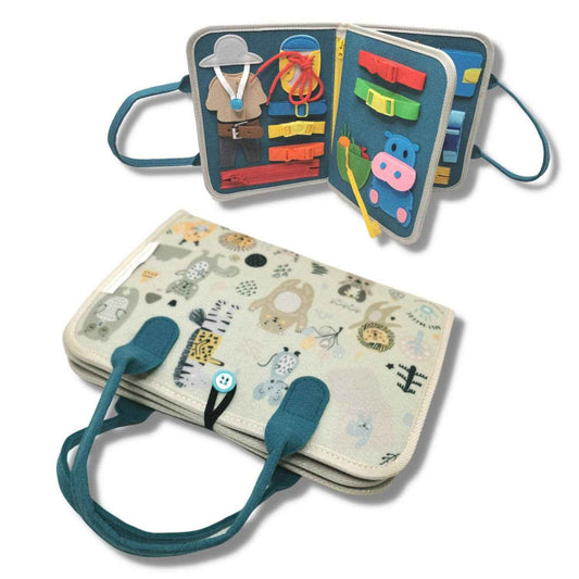 Jungle Adventure Busy Board for Toddlers - Breeze Essence Inc. - Glee Garden