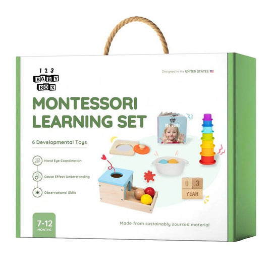 7-12 Months Montessori Educational Box - 123 Baby Box - Glee Garden