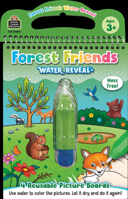 Forest Friends Water Reveal Reusable Coloring Book Set - Teacher Created Resources - Glee Garden