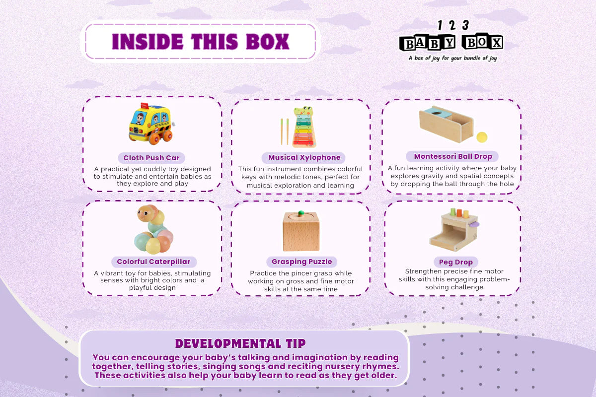 123 Baby Box - 11-12 Months Montessori Educational Box