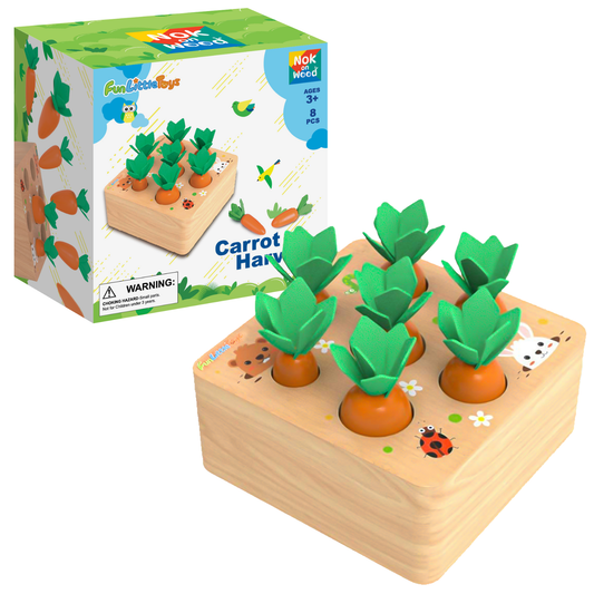 Toys Carrots Harvest Shape Size Sorting - Fun Little Toys - Glee Garden