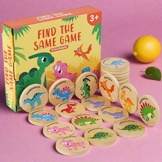 Dinosaur Finding The Same Cognitive Memory Game Training