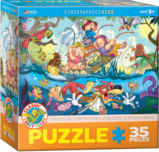 Eurographics Puzzles Canada - The Three Little Pigs - Premium Quality