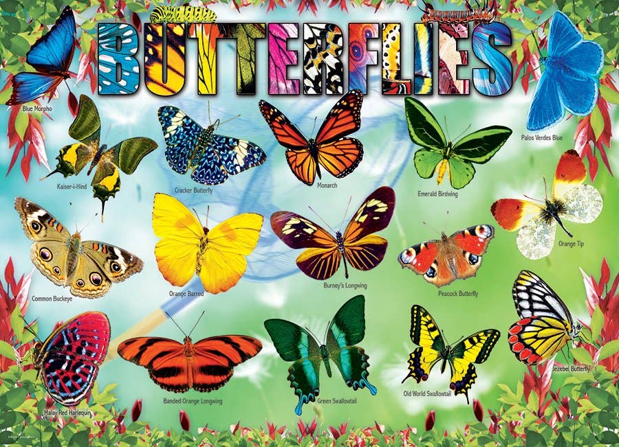 Eurographics Puzzles Canada - Butterflies - Premium Quality