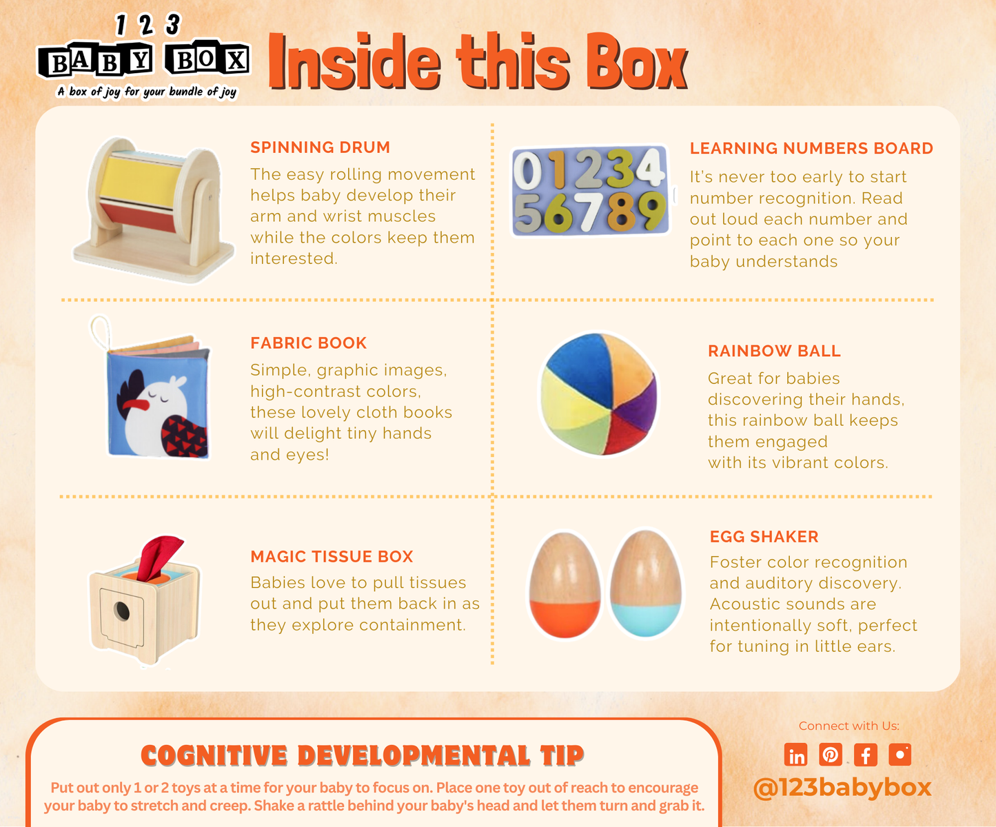 6-9 Months Montessori Educational Box - 123 Baby Box - Glee Garden