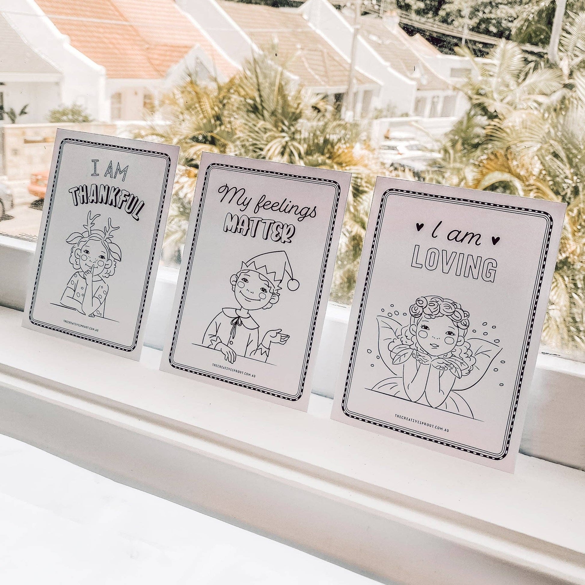 Affirmation Colouring Pages for Kids – Mindfulness Activity - The Creative Sprout - Glee Garden