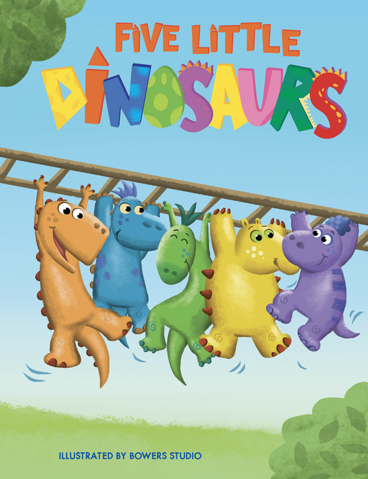 Little Hippo Books - Five Little Dinosaurs - Chunky Padded Board Book
