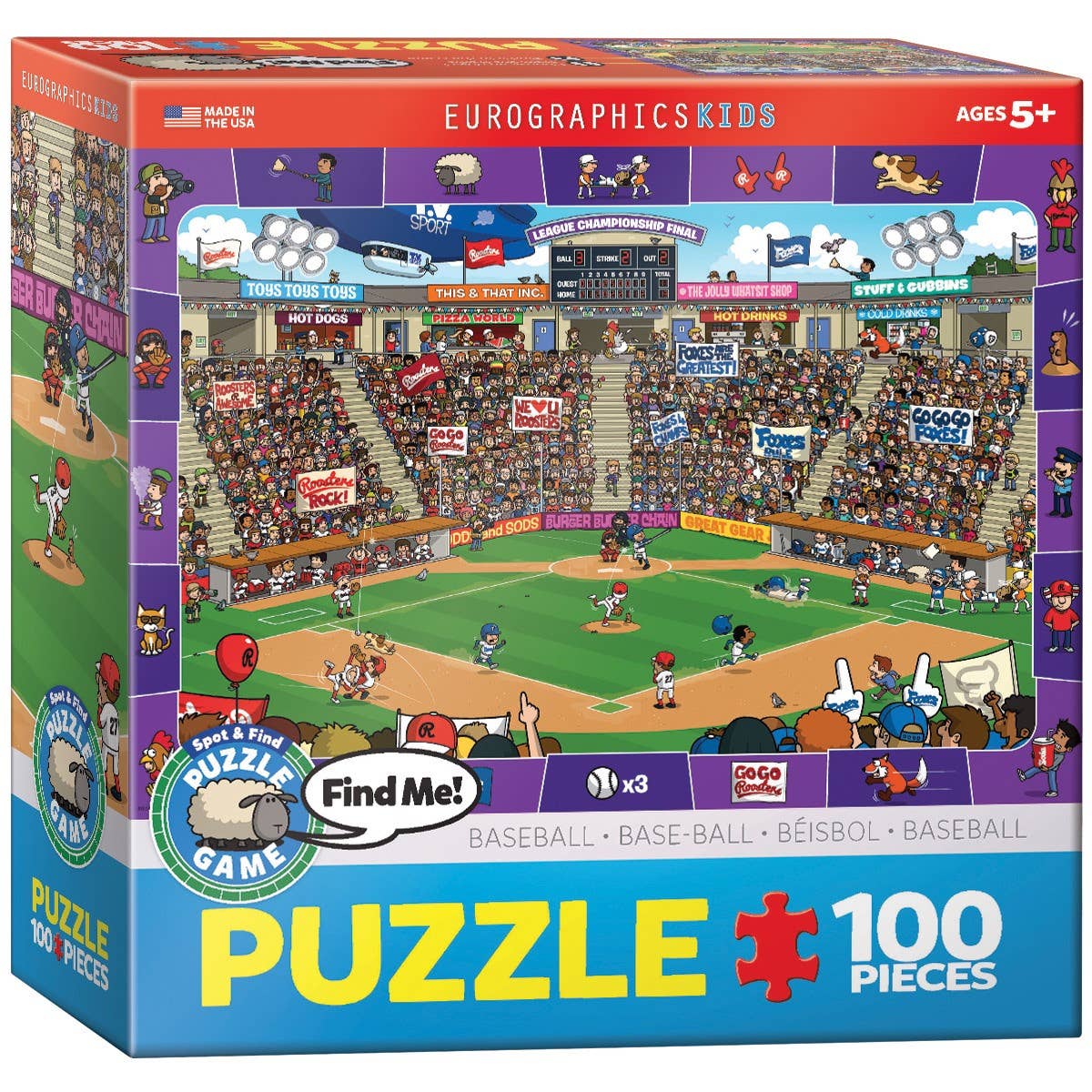 Eurographics Puzzles Canada - Baseball - Premium Quality