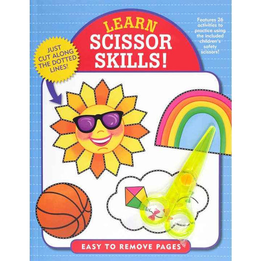 Learn Scissor Skills Activity Book With Safety Scissors Included