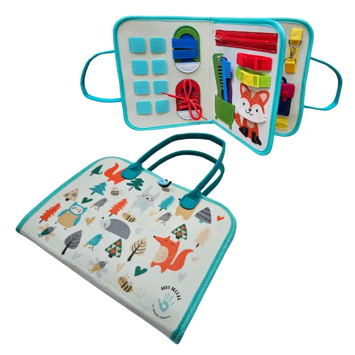 Breeze Essence Inc. - Woodland Busy Board for Toddlers - High Quality - Made in Canada