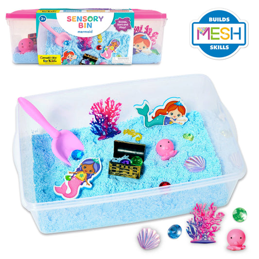 Faber-Castell / Creativity for Kids - Sensory Bin Mermaid Activity Bin for Kids
