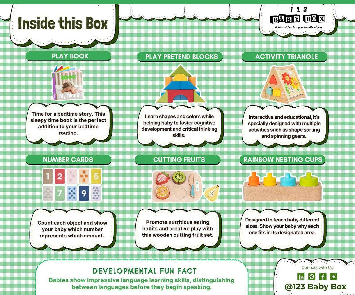 15-18 Months Montessori Educational Box - 123 Baby Box - Glee Garden