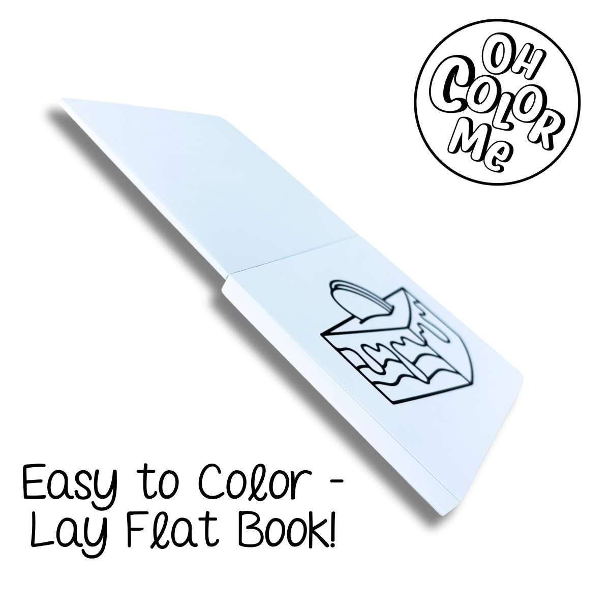 Oh Color Me - Mini Coloring Book Mystical Mandalas, 4"x4", Small Gifts - Canadian Brand