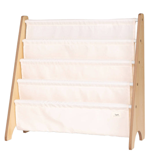 3 Sprouts - Recycled Fabric Kids Book Rack - Solid Colours: Cream - 3 Sprouts - Glee Garden