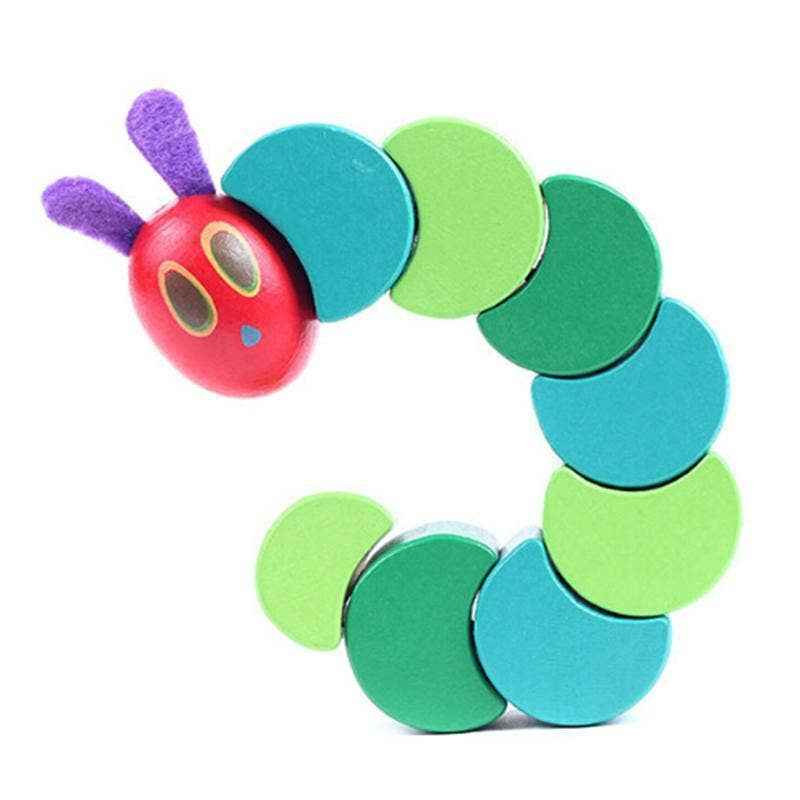Wooden Children's Flexible Building Blocks Caterpillar Kids - KiddieKickz - Glee Garden