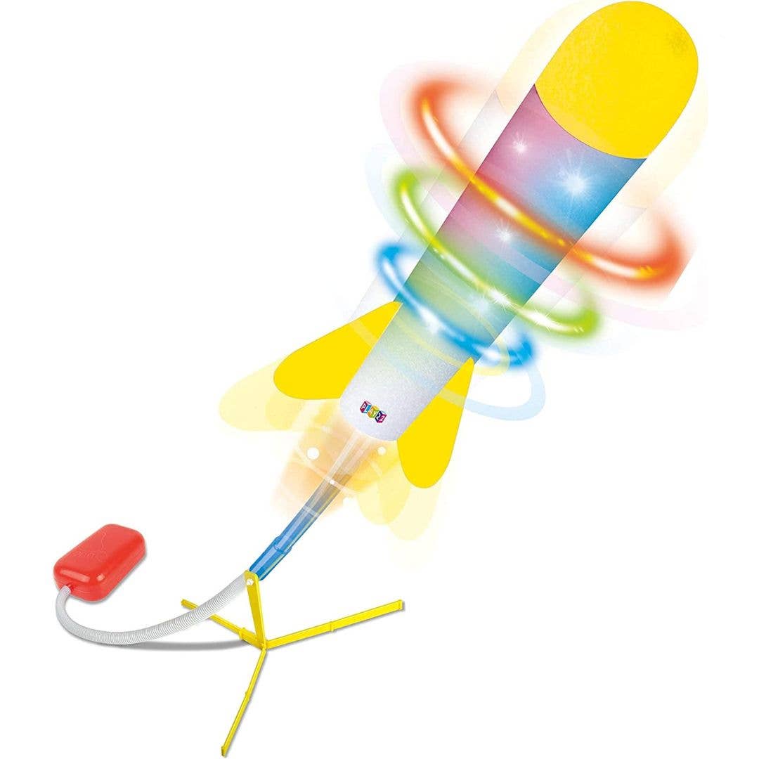 Play22 - Toy Jump Rocket Launcher Set with LED Lights