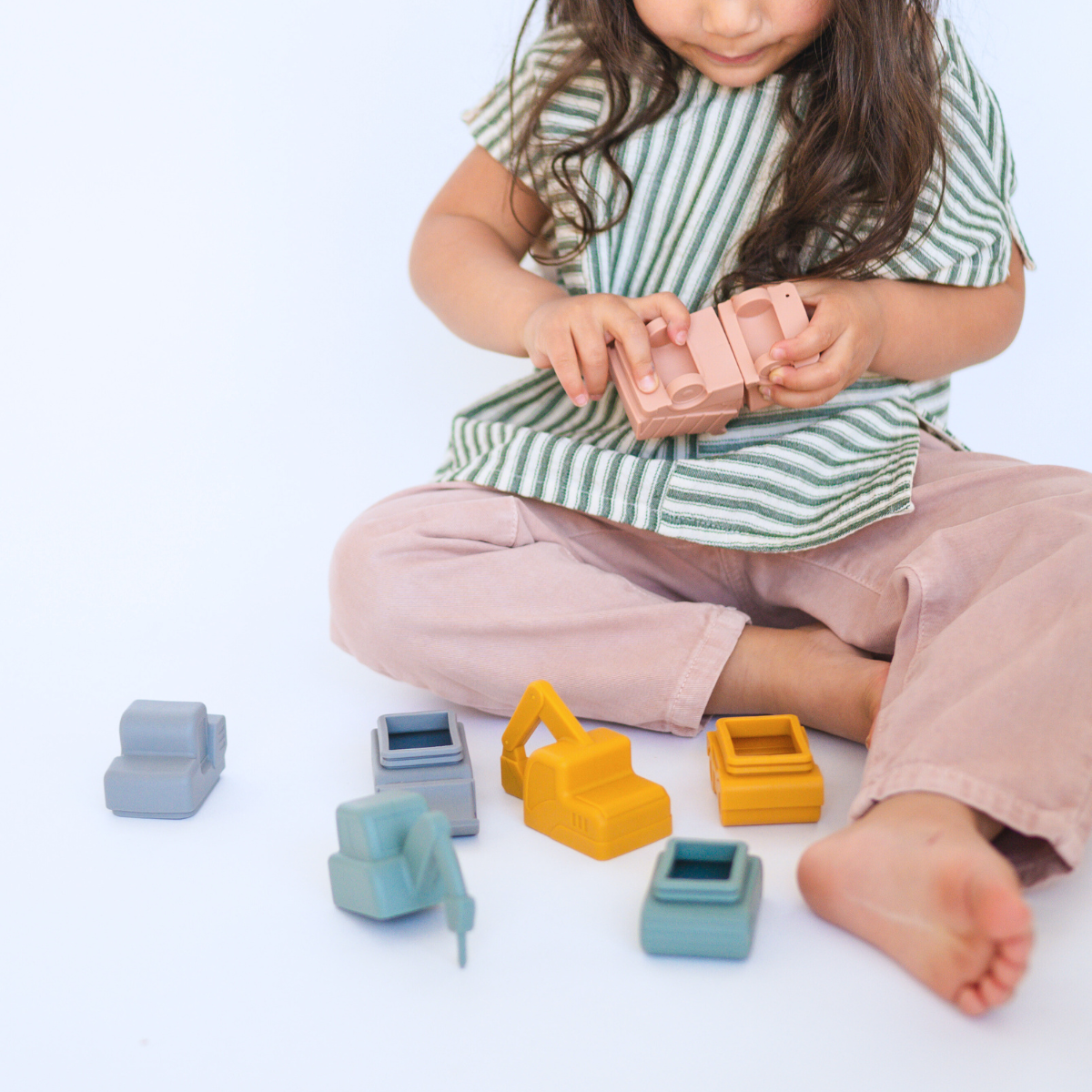 Mold Free Bath Toys - Construction - Set of 4 - bug + bean kids - Glee Garden