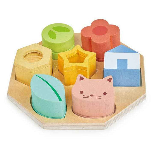 Wooden Sensory Activity Tray - 7 Sounds and Textures Discovery
