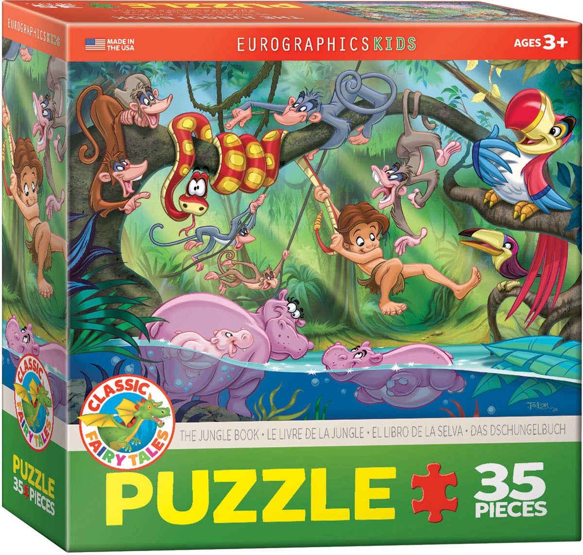 Eurographics Puzzles Canada - The Jungle Book - Premium Quality