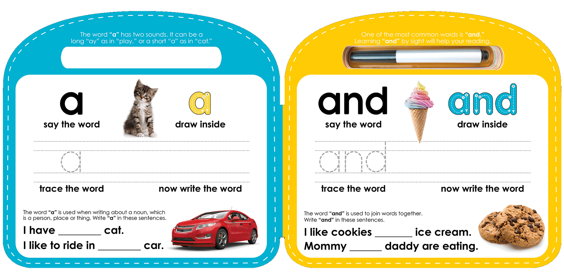 Write & Wipe Sight Words - Little Hippo Books - Glee Garden